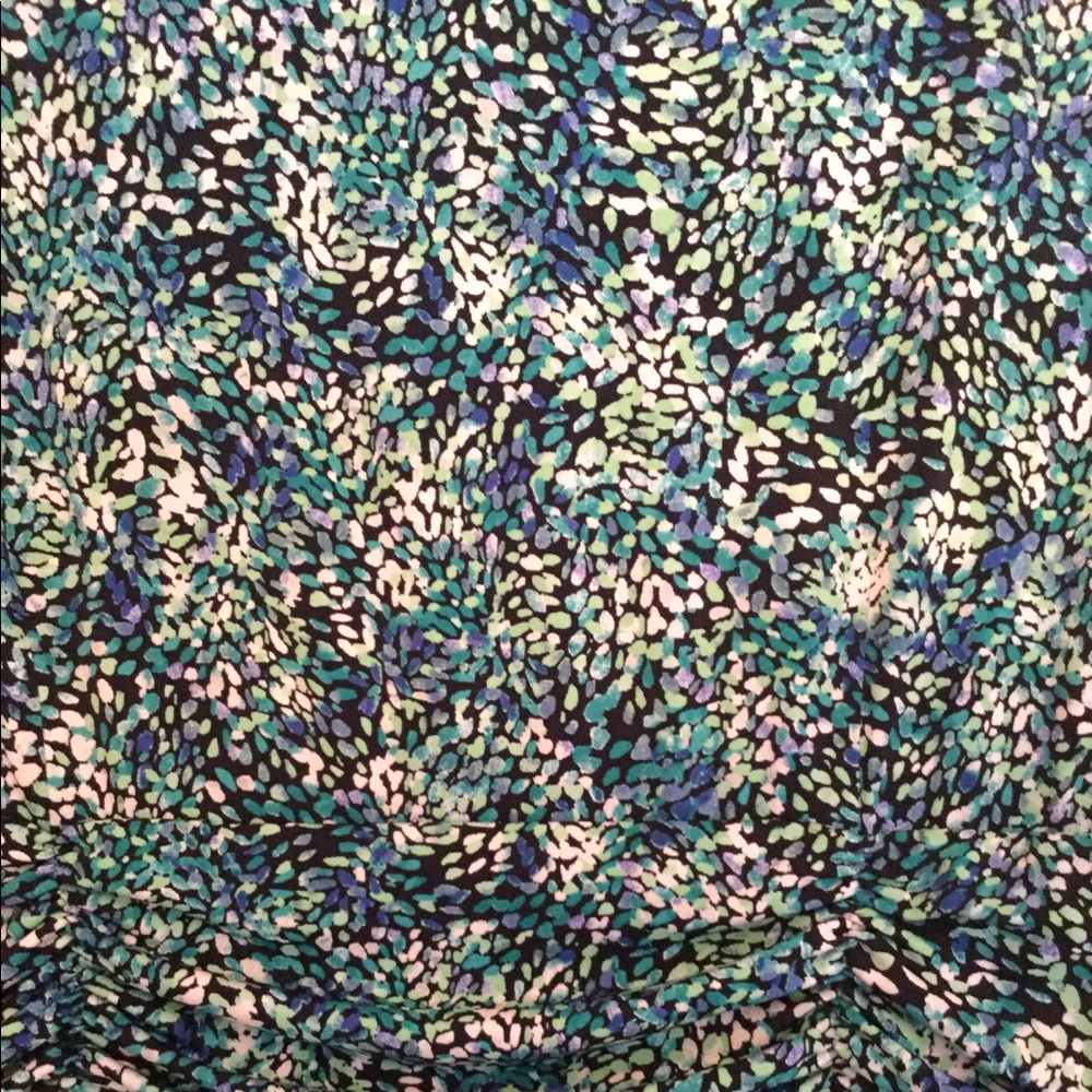 CJ Banks Blue and Green Midi Dress - Picture 2 of 4